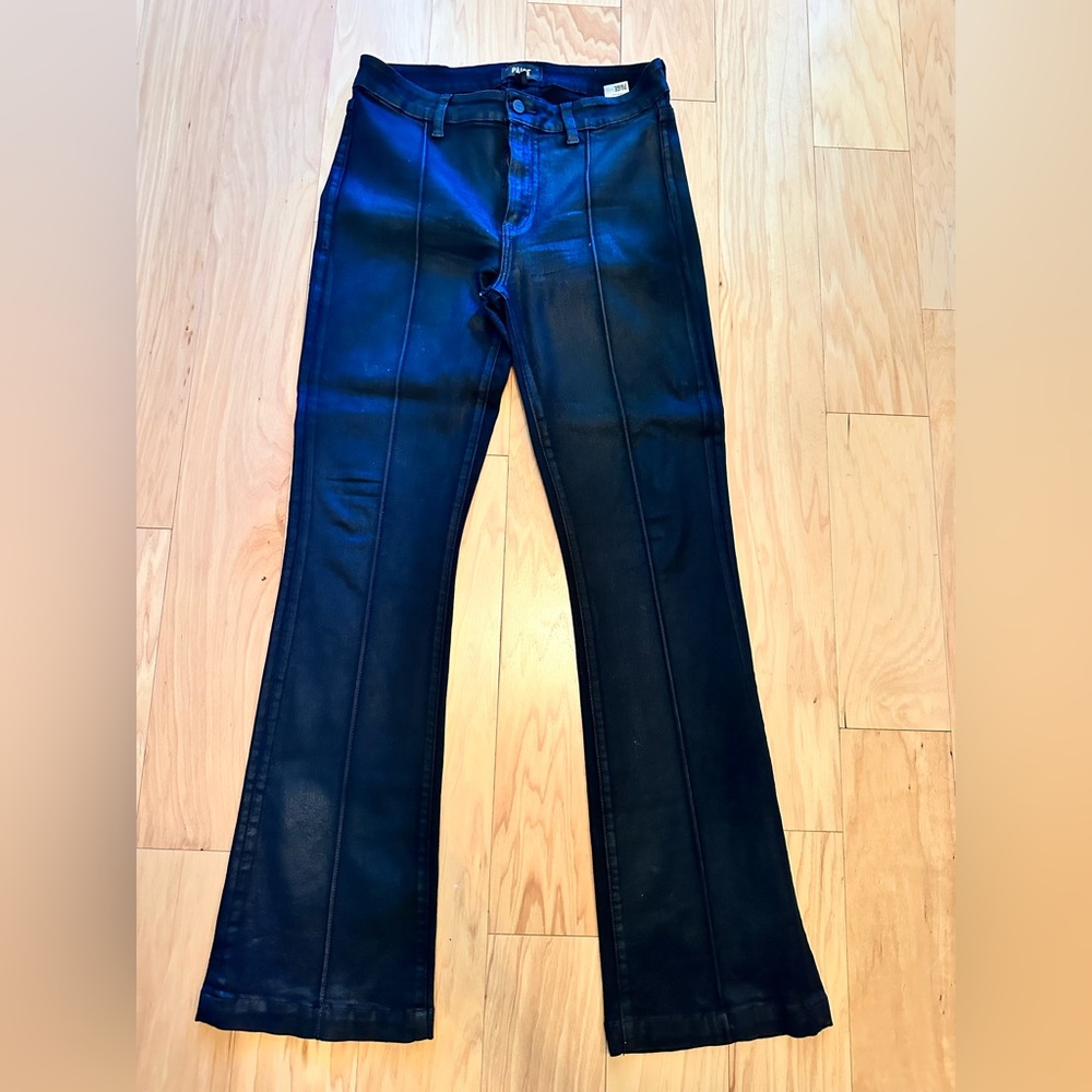 Paige high rise boot cut Laurel Canyon, black coated